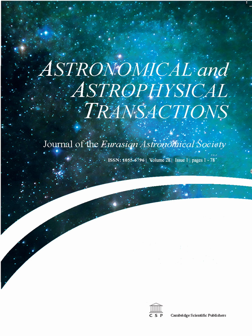 Astronomical and Astrophysical Transactions;nbsp