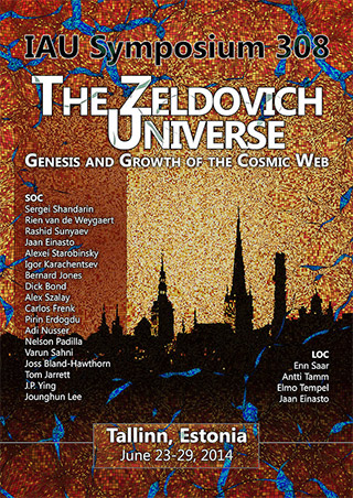  Home Programme Registration Financial Support Abstracts Local info Contact Venue
IAU Symposium 308
The Zeldovich Universe