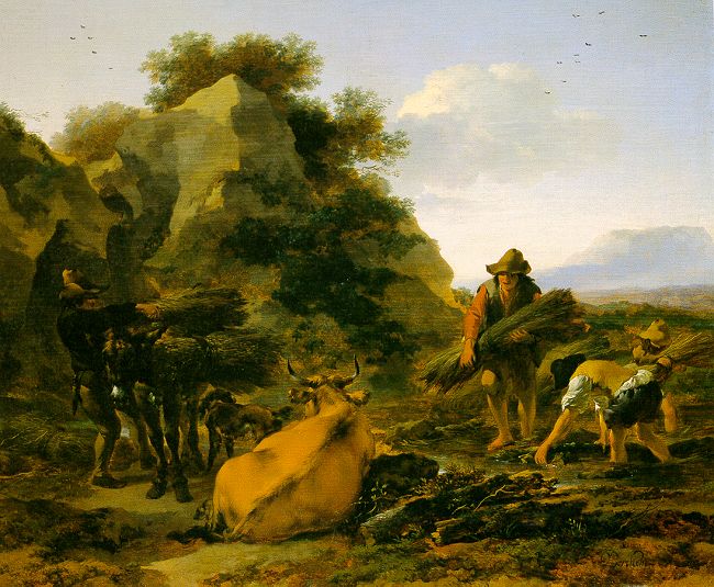 Landscape with Herdsmen Gathering Sticks