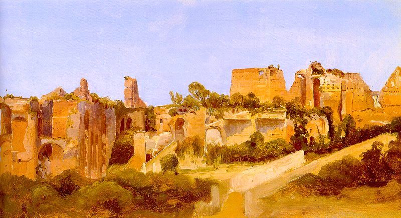 The Ruins of the Septizonium on the Palatine in Rome