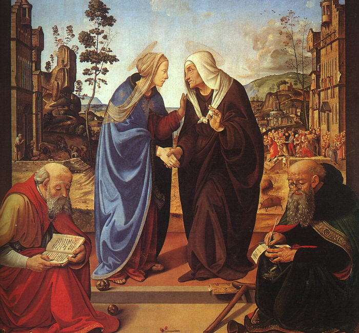 The Visitation & Two Saints