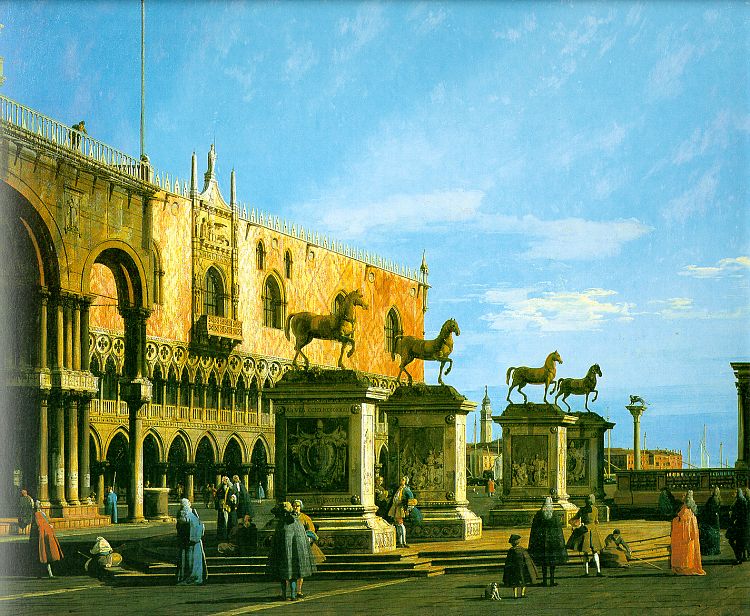 Carpriccio- The Horses of San Marco in the Piazzetta