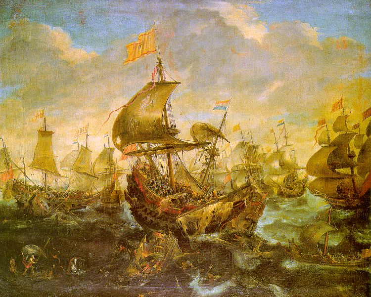 The Battle of the Spanish Fleet with Dutch Ships in May 1573 during the Siege of Haarlem