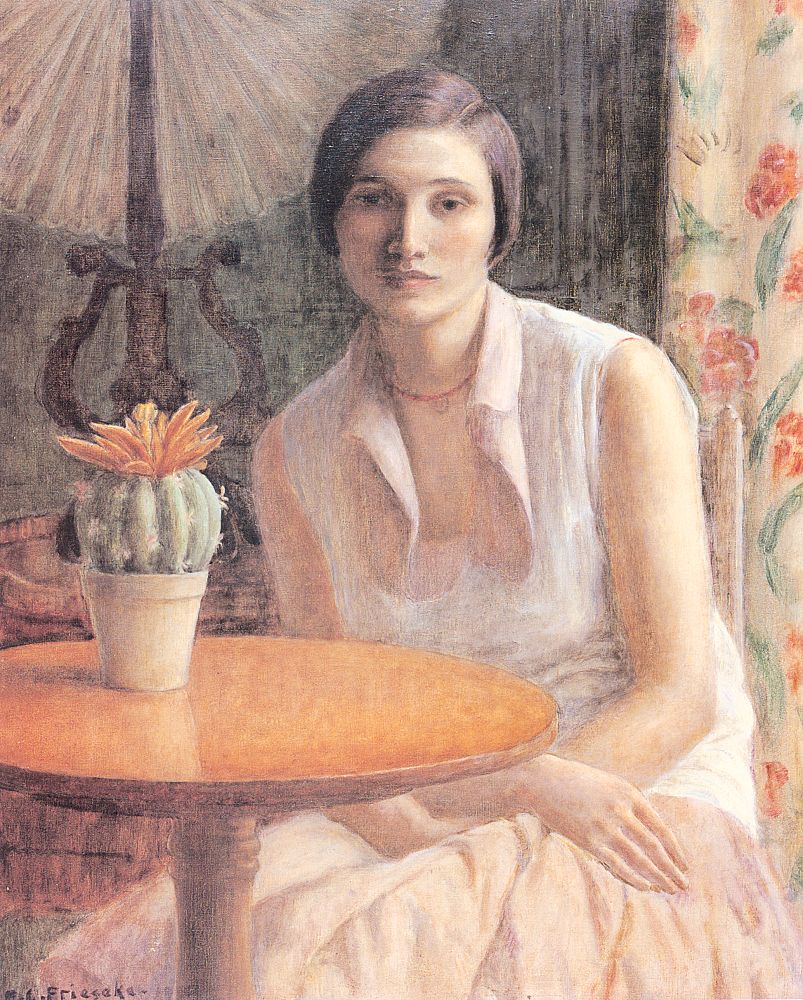 Portrait of a Woman with a Cactus