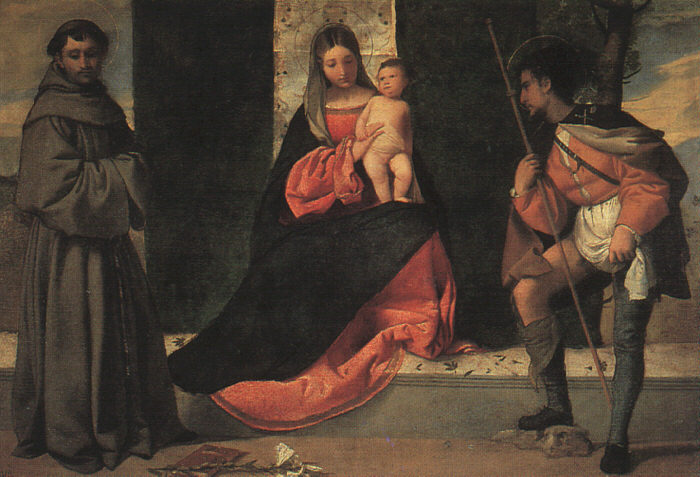 Virgin & Child with Sts. Anthony of Padua and Roch