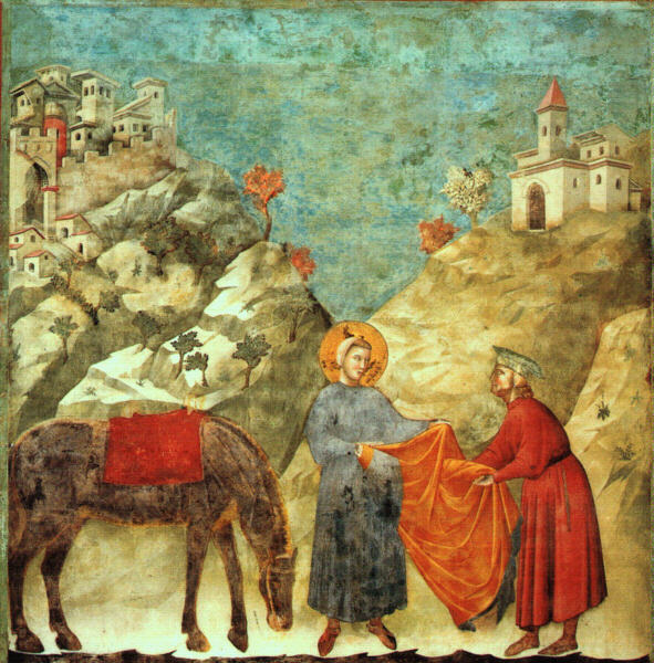 St. Francis Giving his Mantle to a Poor Man