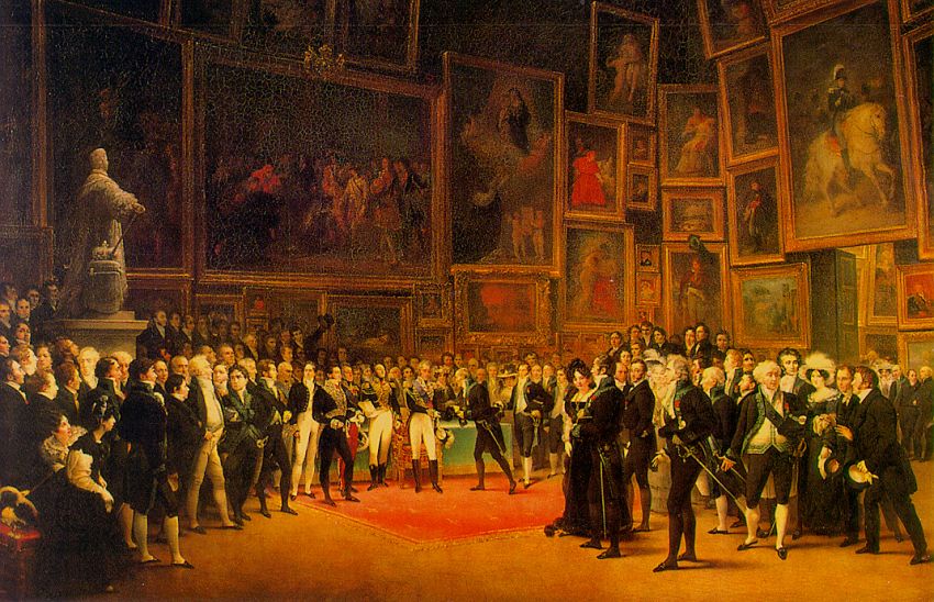 Charles X Distributing Awards to Artists Exhibiting at the Salon of 1824 at the Louvre