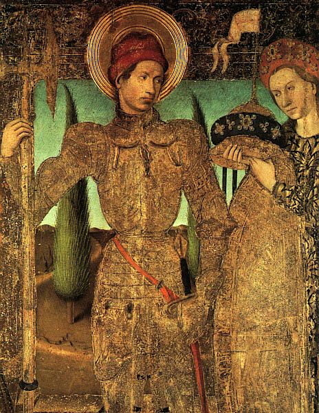 Triptych of St. George (detail)