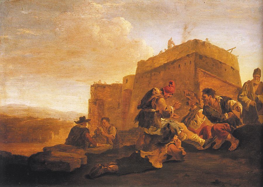 Landscape with Mora Players