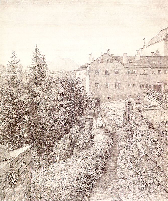 The Garden of the Capuchin Monastery in Salzburg