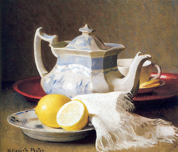 Still Life with Teapot and Lemons