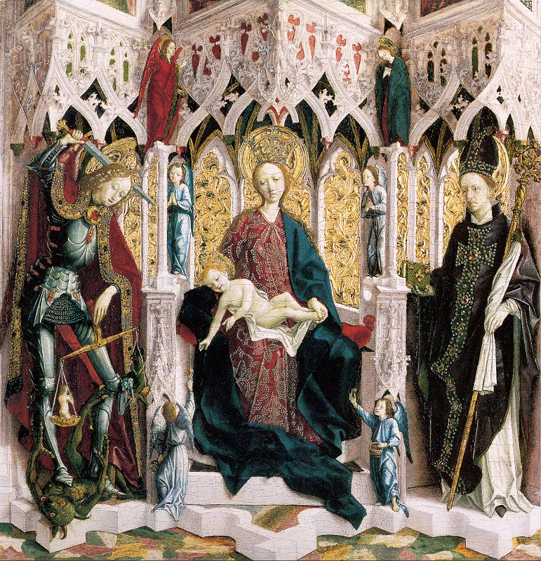 The Virgin and Child Enthroned with Angels and Saints