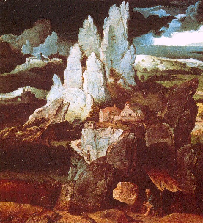 Saint Jerome in a Rocky Landscape