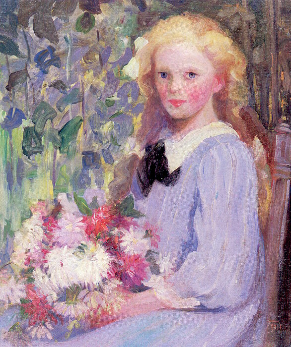 Girl with Flowers