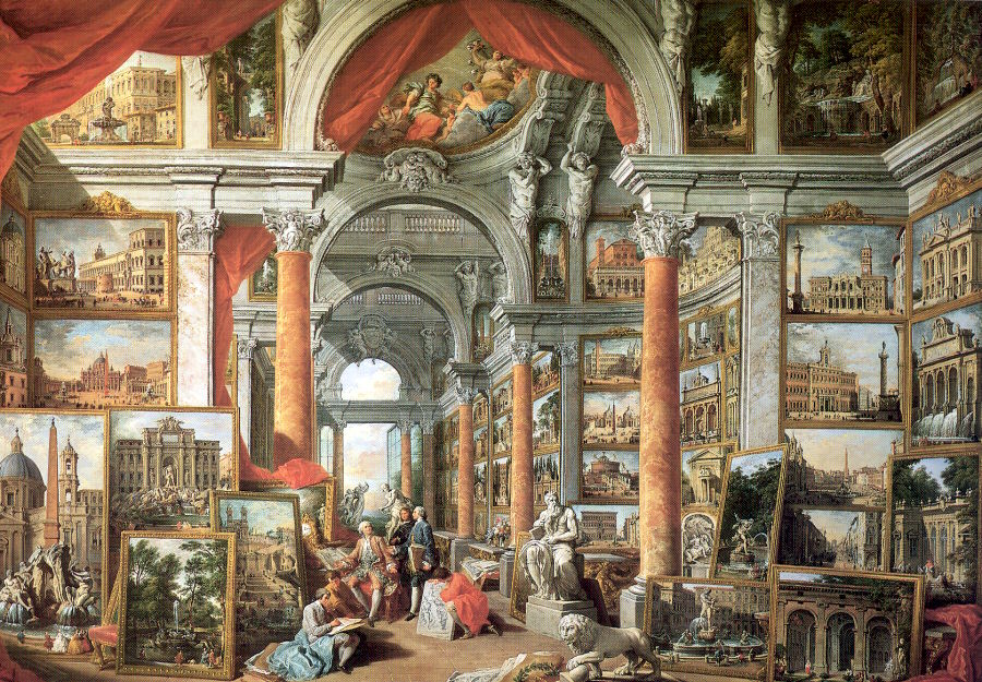 Picture Gallery with Views of Modern Rome