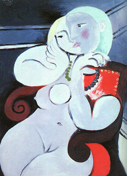 Nude Woman in a Red Armchair