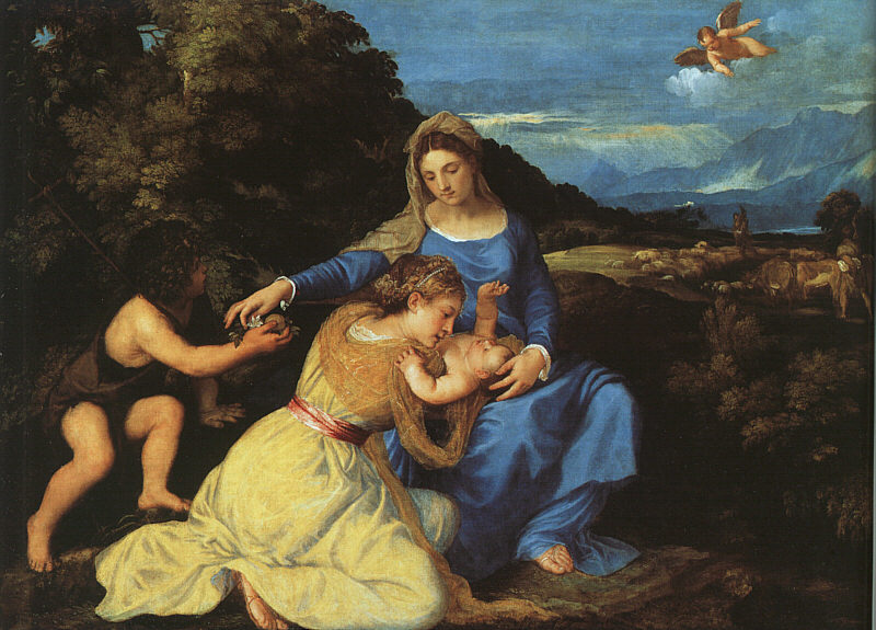 Madonna & Child with the Young St. John the Baptist & St. Catherine