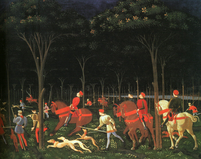 The Hunt in the Forest (right half)