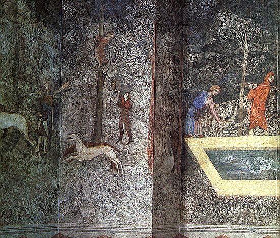Scenes of Country Life (left side)